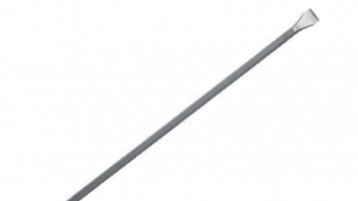 Barra calzadora con punta de lanza y cincel en el otro extremo