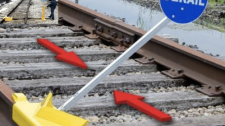 Descarrilador bidireccional portatil